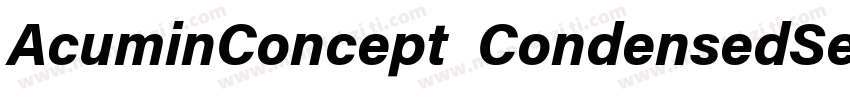 AcuminConcept CondensedSemibold字体转换